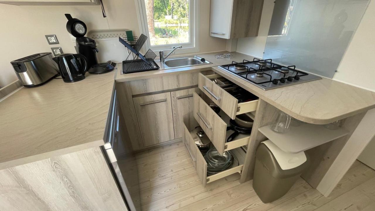 Mobil Home Xxl - Bord Lac - Camping Les Viviers - Lege Cap Ferret Экстерьер фото